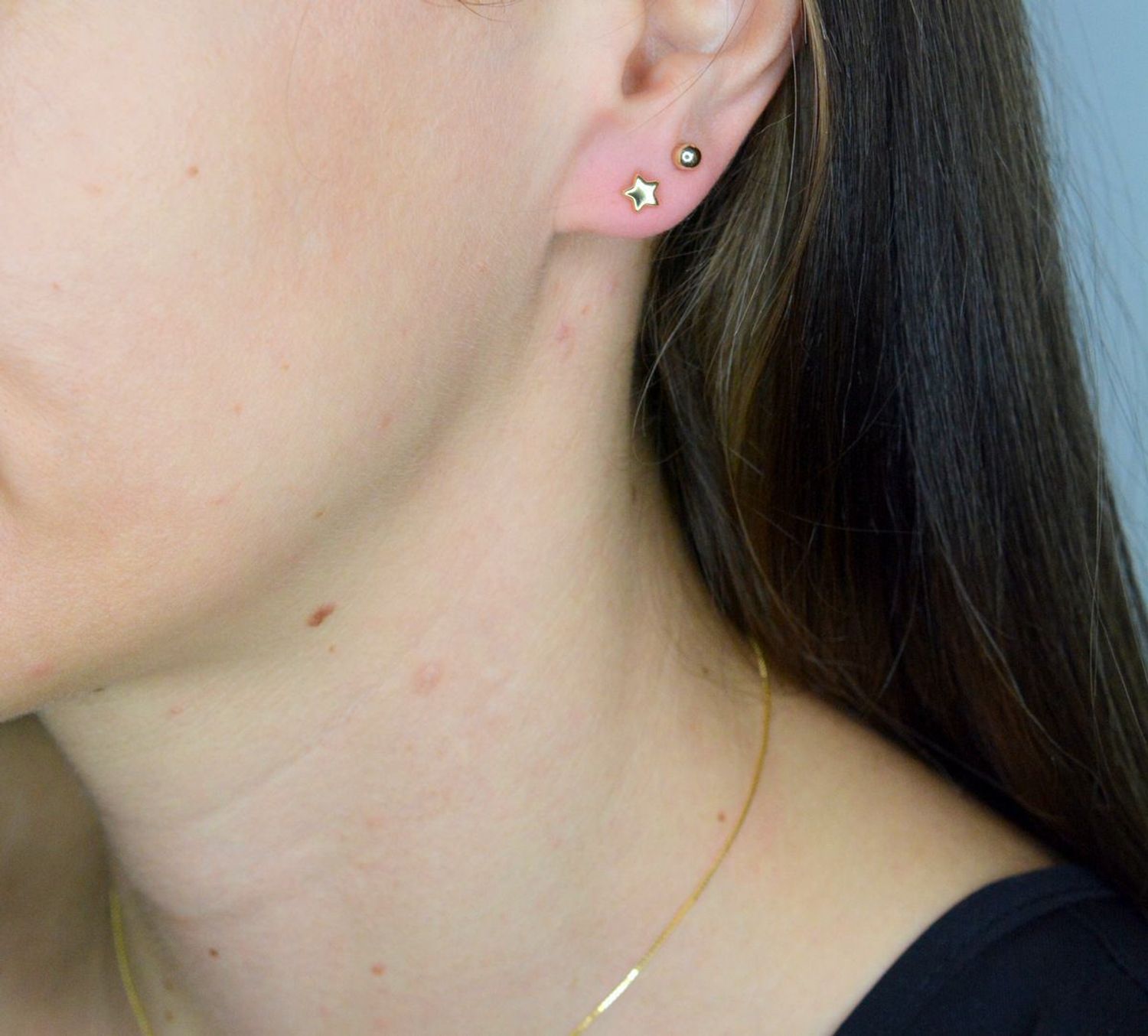 Kolczyki damskie srebrne pozłacane gwiazdki Armonica Nomination 241307 009.png